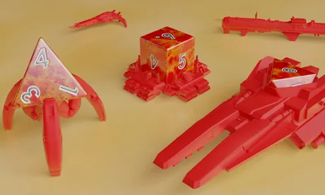 Burning Suns - Dieships - Red, early designs
