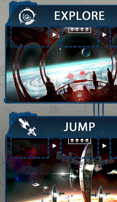 Burning Suns - Action sheet close up
